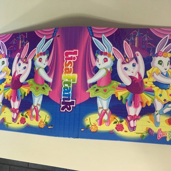 Lisa Frank Ballerina Bunnies 3 Ring Binder - Picture 10 of 10